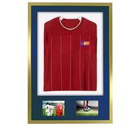 Vivarti DIY 3D Monté + Double Ouverture, Cadre Or avec Passe-Partout Couleur (Adulte, 61 x 91,5 cm - Cadre Or, Passe-Partout Bleu, Carte Fond Blanc)