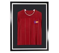 Vivarti DIY Adult Sports Shirt Display Frame 60x80cm - Cadre Noir, Blanc Intérieur, Monture Noire