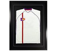 Vivarti DIY Adulte 3D Monté Chemise de Sport Cadre d’Affichage 60 x 80cm - Cadre Noir, Monture Noire, Carte de Soutien Noir