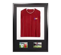 Vivarti DIY Junior 3D Monté + Double Aperture Chemise sport Cadre d’affichage A1 59,4 x 84cm - Cadre noir, Monture noire, Carte de soutien blanche