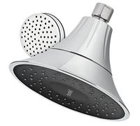VivaSpring FSHCB-25 Pomme de douche filtrée en finition chromée avec visage en obsidienne et jet de pluie large | pour une peau et des cheveux plus doux | Filtre 6 mois FF-15 | Filtration certifiée