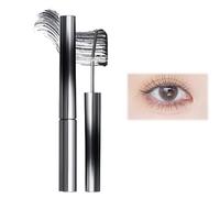 Vivavogue Lash, Vivavogue Waterproof Mascara, Vivavogue Iron Curling Mascara, 3D Curling Eyelash Iron Mascara, Bristle Less Iron Brush Mascara, Long-Lasting and Smudge-Free (Black-A)