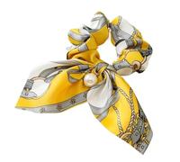 VIVAZYTGH Bandeau chouchou en mousseline de soie for femme, joli support de queue de cheval en perles, corde à cheveux, bandes en caoutchouc, accessoires for cheveux(Style 13)
