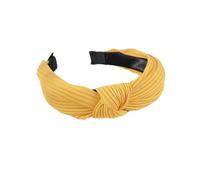 VIVAZYTGH Bandeaux noués for femmes et filles, bandeau de cheveux simple de couleur unie, cerceau de cheveux tendance, accessoires de cheveux for femmes(Yellow 3)