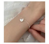 VIVAZYTGH Silver Bracelet Necklace Heart Lock Love Geometric For Woman Girl Fashion Jewelry Gift(AL123017-3-Bracelet)