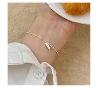 VIVAZYTGH Silver Bracelet Necklace Heart Lock Love Geometric For Woman Girl Fashion Jewelry Gift(AL123017-1-Bracelet)