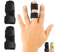 Vive Attelle de doigt (lot de 2) - Redresseur de doigt universel - Attelles de doigt cassées et gâchette - Support de doigt pour douleurs arthritiques et soutien - Soulagement des entorses pour le