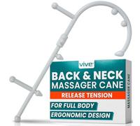 Vive Canne de massage du dos et du cou - Outils de massage pour soulager la douleur et les muscles - Crochet d'auto-massage portable pour cou, épaules - Aide au relâchement myofascial des tissus