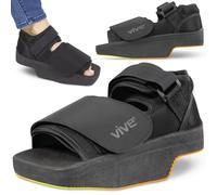 Vive Chaussures post-opératoires compensées - Bottes de déchargement pour douleurs au talon ou à la cheville - Récupération médicale du pied pour chirurgie osseuse ou des tissus mous, fracture (taille