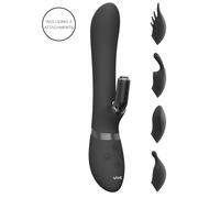Vive Chou - Vibrateur 4 en 1 avec stimulateur clitoridien (noir)