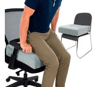 Vive Coussin de siège et de chaise - Rehaussement facile pour les personnes âgées pour bureau, fauteuil roulant, bureau, voiture et canapé - pour ordinateur - Coussin de canapé en mousse avec housse -