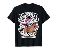 Vive Cowghouls Vampire Cowboy Funny Halloween T-Shirt