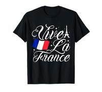 Vive La France - Drapeau Français - Fête de la Bastille T-Shirt