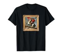 Vive La Frenchie as Napoleon Crossing The Alps Art Mashup T-Shirt