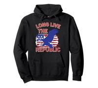 Vive la République Drapeau américain Démocratique Sweat à Capuche