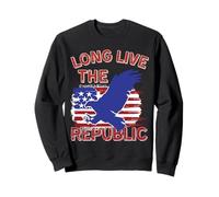 Vive la République Drapeau américain Démocratique Sweatshirt