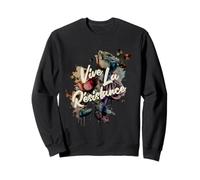 Vive La Résistance, Féministe Florale Sweatshirt