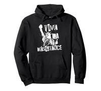 Vive la Résistance Statue de la Liberté Art de Protestation Sweat à Capuche