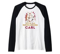 Vive la révolution Carl Funny Cat Manche Raglan