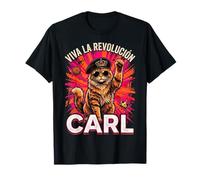 Vive la révolution Carl Funny Cat T-Shirt