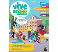 Vive le CE2 - 8 / 9 ans Cahier de révision et d'entraînement toutes matières - Evelyne Barge - Hatier - broché - Scolaire / Universitaire