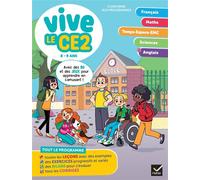 Evelyne Barge – Vive le CE2 – 8-9 ans : Cahier révision et entraînement toutes matières – Broché