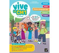 Evelyne Barge – Vive le CM1 9-10 ans – Cahier de révision et d'entraînement toutes matières – Broché