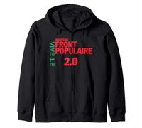 Vive le Nouveau Front Populaire 2.0 LFI Les Verts Communiste Sweat à Capuche