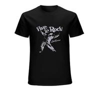 Vive Le Rock Worn by Sid Vicious 100% Cotton Short Sleeve T-Shirt Black XXL