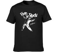 Vive Le Rock Worn by Sid Vicious Mens T-Shirt Casual Cotton Unisex Black Tees Tops Manches Courtes(XX-Large)