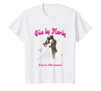 Vive Les Mariés T-Shirt, Enfant, Blanc, 10 Ans