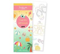 Vive les vacances - Mes petites cartes à colorier: 35 illustrations à personnaliser
