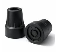 Vive Lot de 2 embouts de canne de marche (1,9 cm) - Embouts de rechange universels antidérapants en caoutchouc pour cannes, béquilles, déambulateurs, cannes