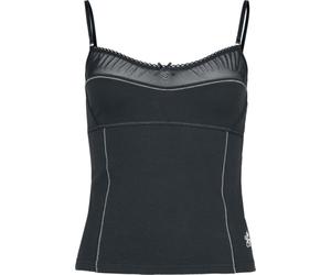 Vive Maria Coquette Femme Top Noir XXL 90% Coton, 10% Élasthanne Regular/Coupe Standard