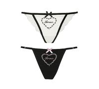 Vive Maria Princess Love Ensemble string pour femme Crème/noir, multicolore, XXL