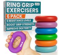 Vive Renforceur de préhension – Anneau avant-bras silicone, pince à presser pour mains