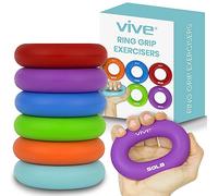 Vive Renforceurs de préhension - Exercices pour les mains de l'anneau de l'avant-bras - Pince à presser en silicone pour outil de formation pour le renforcement musculaire