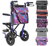 Vive Sac à dos XL pour fauteuil roulant - Imperméable, résistant aux rayures, double couture, lavable en machine, accessoire pour adultes, personnes âgées, 15 couleurs - Sac à dos de rangement à