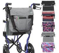 Vive Sac à dos XL pour fauteuil roulant - Imperméable, résistant aux rayures, double couture, lavable en machine, accessoire pour adultes, personnes âgées, 15 couleurs - Sac à dos de rangement à