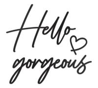 Vivegate Hello Gorgeous Metal Art (50,8 x 45,7 cm)