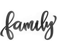 Vivegate Plaque murale en métal pour décoration d'intérieur, 44 x 24 cm - Noir