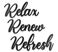 Vivegate Relax Renew Refresh Plaque en métal Taille M