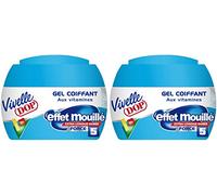 VIVELLE DOP - Gel Coiffant aux Vitamines Effet Mouillé Force 5 Pour Homme - 150 ml - Lot de 2