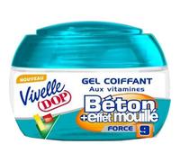 Vivelle DOP Gel Coiffant aux Vitamines Force 9 Béton + Effet Mouillé 150ml (lot de