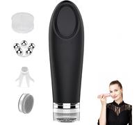 Viveluxe SceptreFacial |Masseur Visage Nettoyage Exfoliant Brosse Electrique Multifonction Pour Peau Ferme Et Absorption Soins (noir)