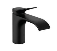 Vivenis Mitigeur de lavabo 80 sans tirette ni vidage, bec cascade, noir mat (75012670)