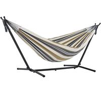 Vivere DOUBLE COTTON HAMMOCK WITH STAND (250 CM) - DESERT MOON