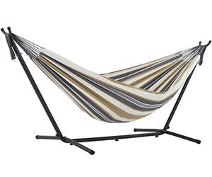 Vivere DOUBLE COTTON HAMMOCK WITH STAND (250 CM) - DESERT MOON