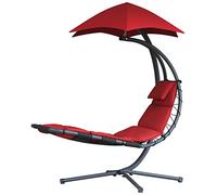 Vivere DREAM-CR Rêveuse Originale Chaise Suspendue Acier Cerise Rouge 187 x 104 x 213 cm