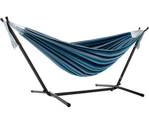Vivere UHSDO8-34 Hamac Double avec Support Blue Lagoon 250 x109 x 104 cm Taille Unique